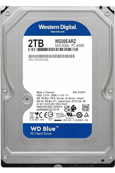 Внутренний HDD Western Digital WD Blue 2 ТБ Blue (WD20EARZ) 1