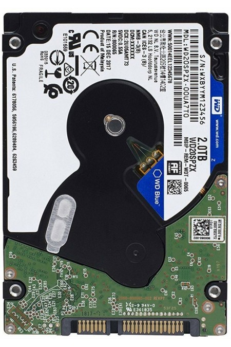Внутренний HDD Western Digital WD Blue 2 ТБ (WD20SPZX-00UA7T0) 