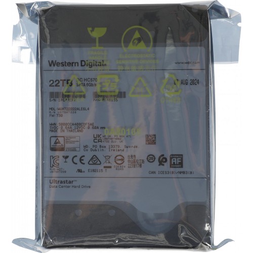 Внутренний HDD Western Digital WD DC HC570 22 ТБ 0F48155 (WUH722222ALE6L4) 4