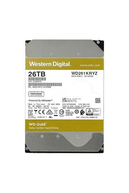 Внутренний HDD Western Digital WD Gold 26 ТБ (WD261KRYZ) 