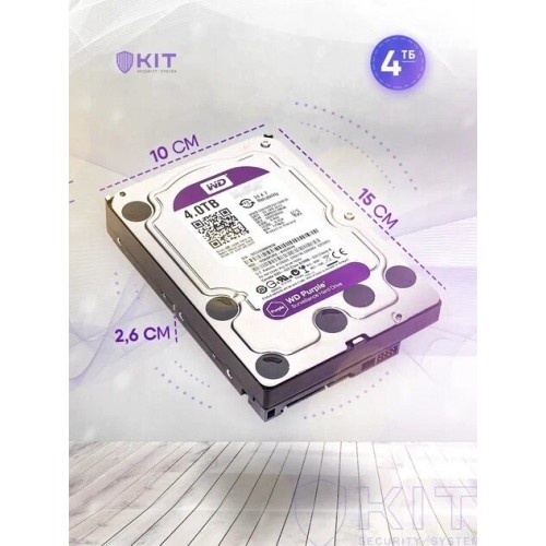 Внутренний HDD Western Digital WD Purple 4 ТБ (WD43PURZ) 5
