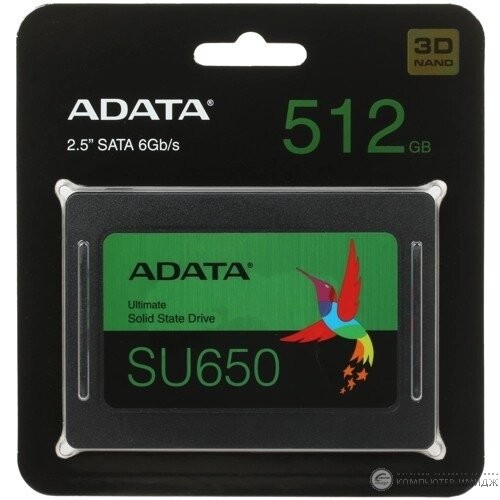 Внутренний SSD ADATA Ultimate SU650 512 ГБ SATA (ASU650SS-512GT-R) 