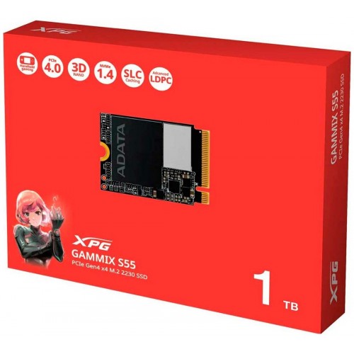 Внутренний SSD ADATA XPG Gammix S55 1 ТБ M.2 2230 (SGAMMIXS55-1T-C) 2