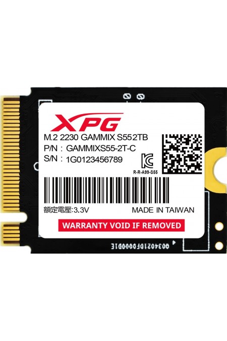 Внутренний SSD ADATA XPG Gammix S55 2 ТБ M.2 2230 (SGAMMIXS55-2T-C) 