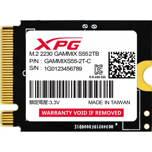 Внутренний SSD ADATA XPG Gammix S55 2 ТБ M.2 2230 (SGAMMIXS55-2T-C) 