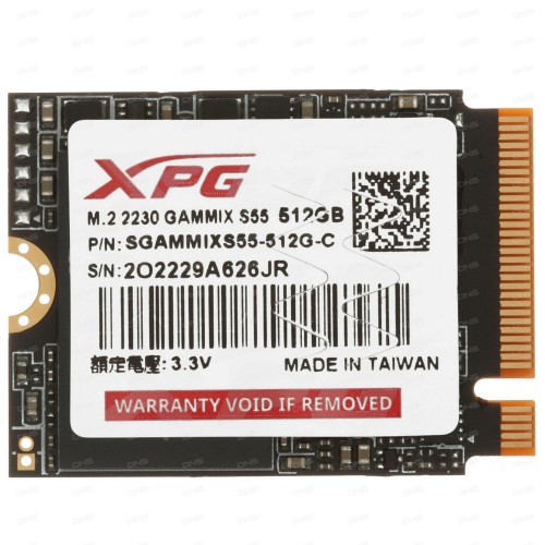 Внутренний SSD ADATA XPG Gammix S55 512 ГБ M.2 2230 (SGAMMIXS55-512G-C) 4