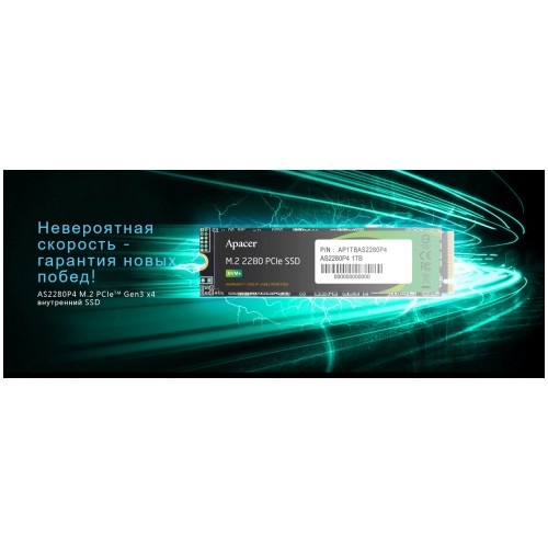 Внутренний SSD Apacer 1 ТБ M.2 (AP1TBAS2280P4X-1) 1