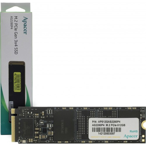 Внутренний SSD Apacer 512 ГБ M.2 (AP512GAS2280P4U-1) 3