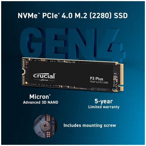 Внутренний SSD Crucial 1 ТБ M.2 (CT1000P3PSSD8) 4