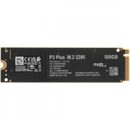 Внутренний SSD Crucial 500 ГБ M.2 (CT500P3PSSD8) 8
