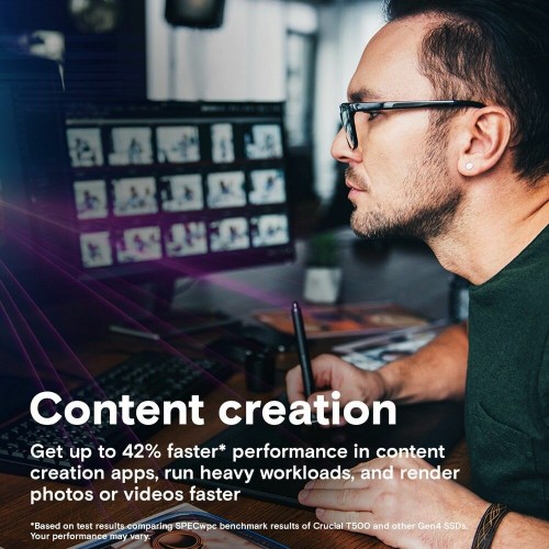 Внутренний SSD Crucial T500 4 ТБ 2280 M.2 (CT4000T500SSD3) 2