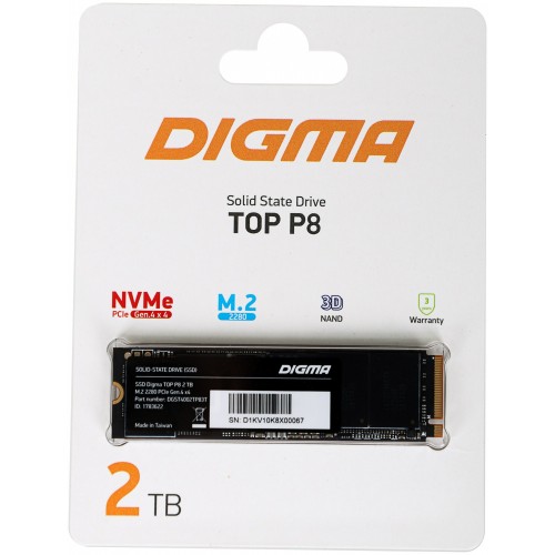 Внутренний SSD DIGMA 2 ТБ M.2 (DGST4002TP83T) 3
