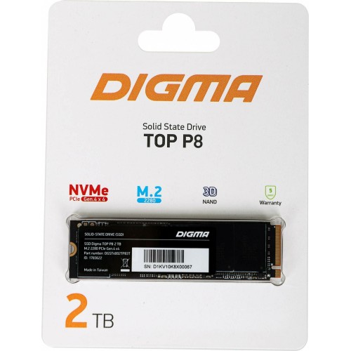 Внутренний SSD DIGMA 2 ТБ M.2 (DGST4002TP83T) 6