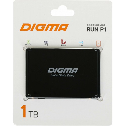 Внутренний SSD DIGMA Run P1 1 ТБ SATA III (DGSR2001TP13T) 5