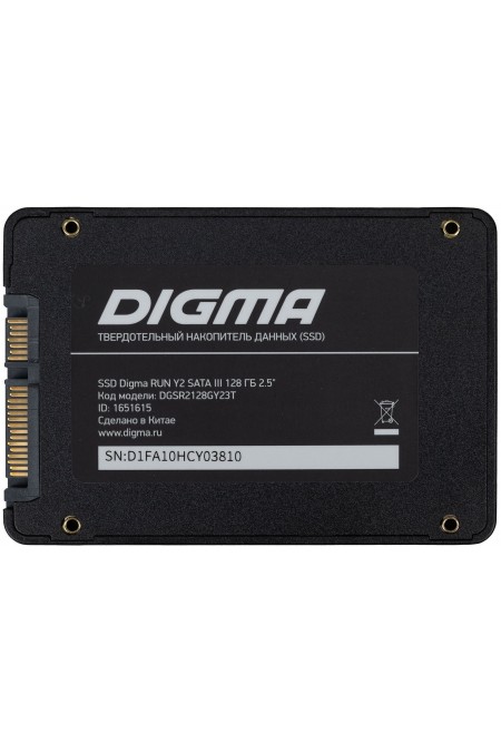 Внутренний SSD Digma Run Y2 SATA-III 128ГБ (DGSR2128GY23T) 1