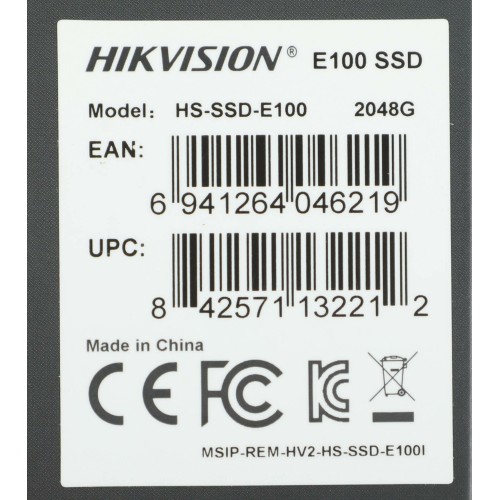 Внутренний SSD Hikvision E100 2 ТБ (HS-SSD-E100/2048G) 3