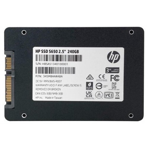 Внутренний SSD HP S650 240 ГБ SATA III (345M8AA) 3