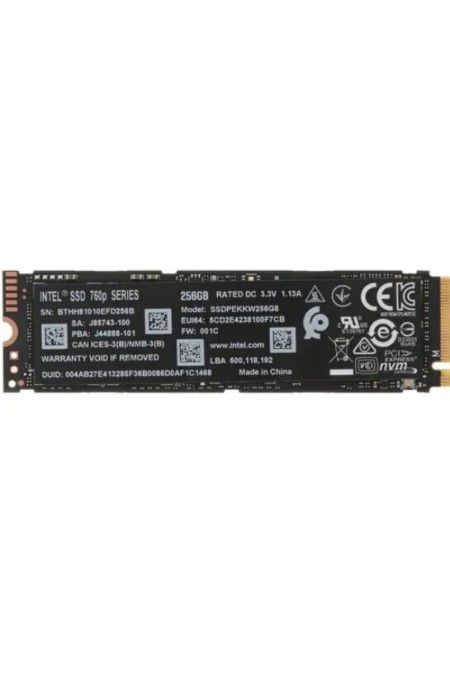 Внутренний SSD Intel 760p Series 256 ГБ M.2 (SSDPEKKW256G8XT) 5