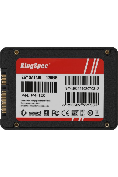 Внутренний SSD KingSpec 120 ГБ SATA (P4-120) 1