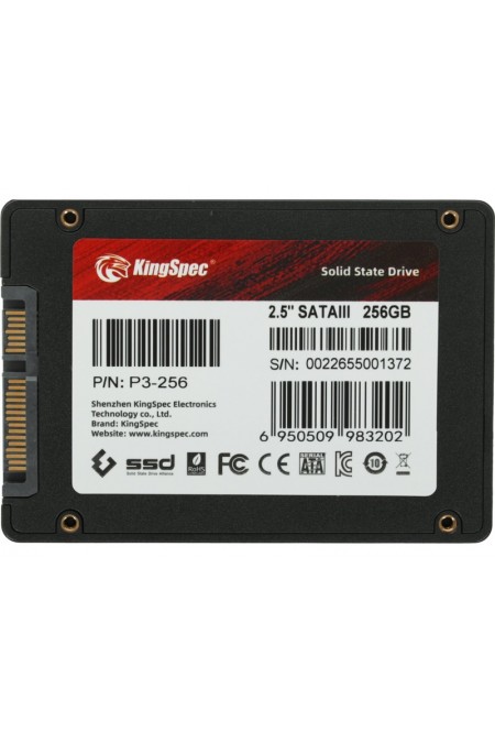 Внутренний SSD KingSpec 256 ГБ SATA (P3-256) 1