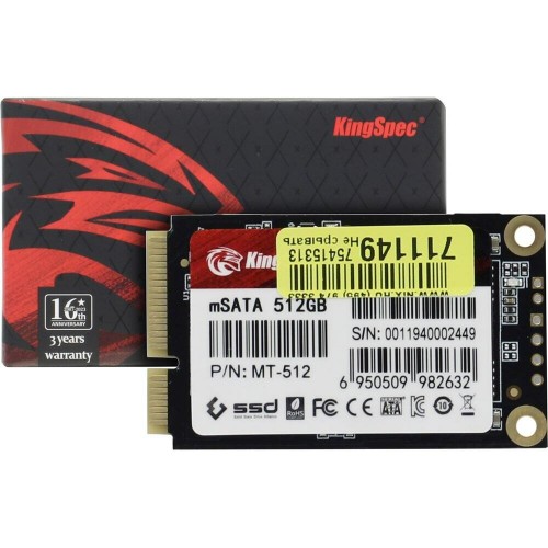 Внутренний SSD KingSpec 512 ГБ mSATA (MT-512) 6
