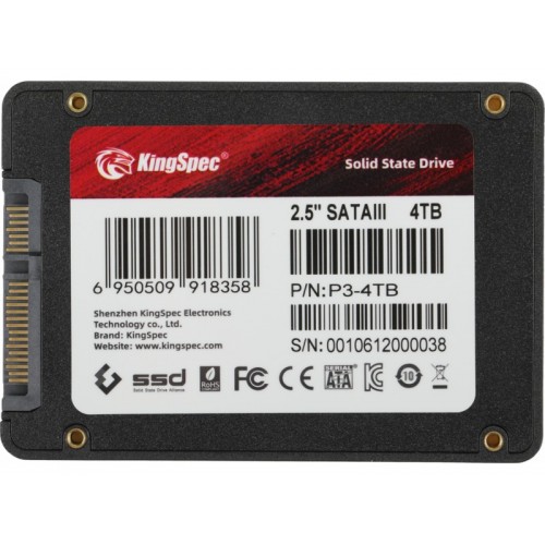 Внутренний SSD KingSpec P3 4 ТБ SATA (P3-4TB) 3