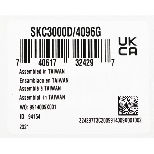 Внутренний SSD Kingston 4 ТБ M.2 (SKC3000D/4096G) 7