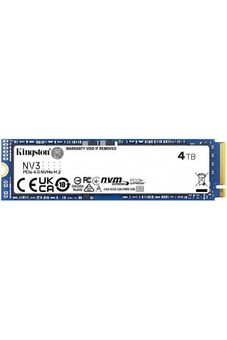 Внутренний SSD Kingston NV3 4 ТБ M.2 2280 (SNV3/4000G) 
