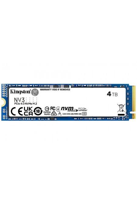 Внутренний SSD Kingston NV3 4 ТБ M.2 2280 (SNV3S/4000G) 