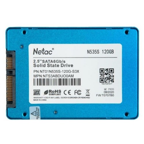 Внутренний SSD Netac N535S 120 ГБ SATA (NT01N535S-120G-S3X) 4