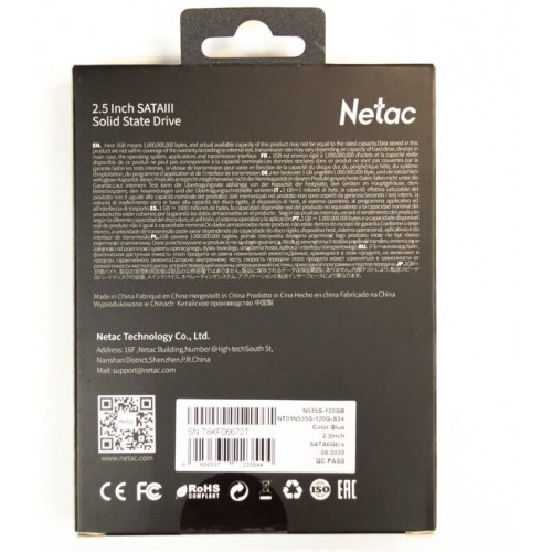 Внутренний SSD Netac N535S 120 ГБ SATA (NT01N535S-120G-S3X) 9