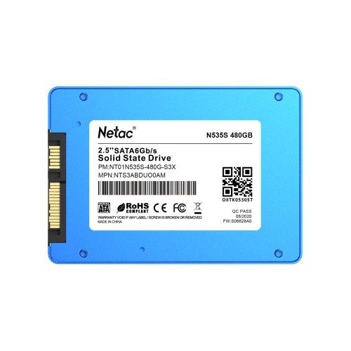 Внутренний SSD Netac N535S 480 ГБ SATA (NT01N535S-480G-S3X) 1