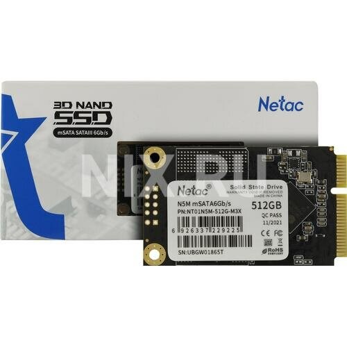 Внутренний SSD Netac N5M 512 ГБ mSATA (NT01N5M-512G-M3X) 2