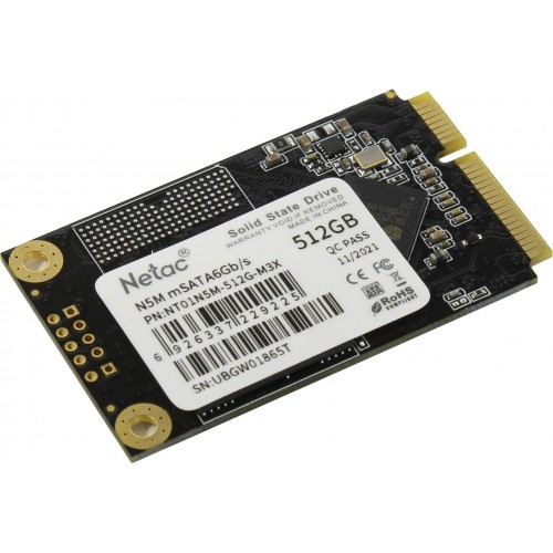 Внутренний SSD Netac N5M 512 ГБ mSATA (NT01N5M-512G-M3X) 3