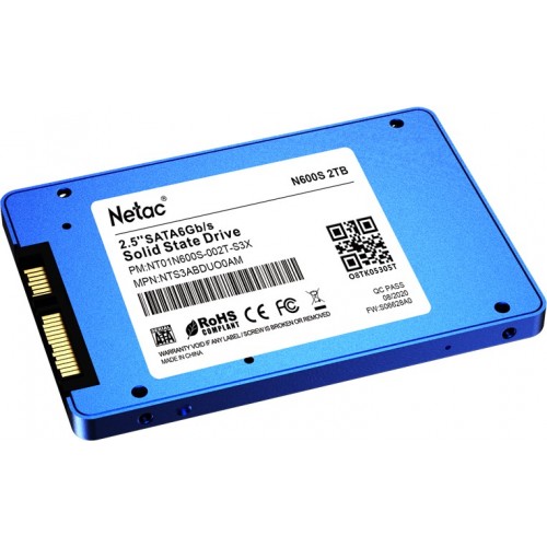 Внутренний SSD Netac N600S 2 ТБ SATA (NT01N600S-002T-S3X) 
