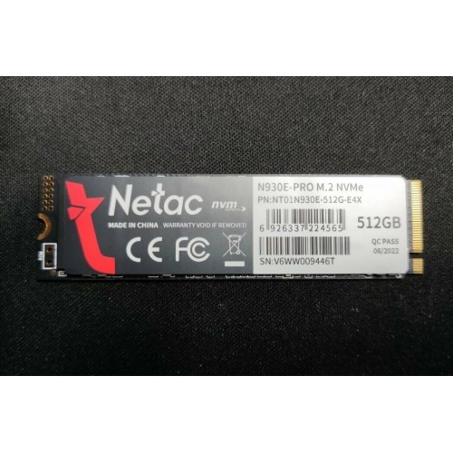 Внутренний SSD Netac N930E PRO 512 ГБ M.2 (NT01N930E-512G-E4X) 8