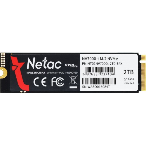 Внутренний SSD Netac NV7000-t 1 ТБ 2 ТБ M.2 (NT01NV7000t-2T0-E4X) 7