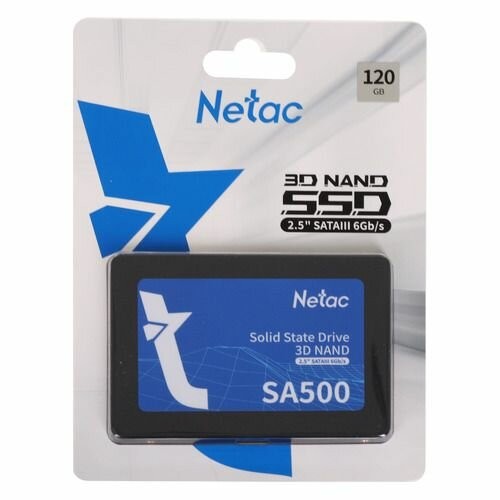 Внутренний SSD Netac SA500 120 ГБ SATA (NT01SA500-120-S3X) 5