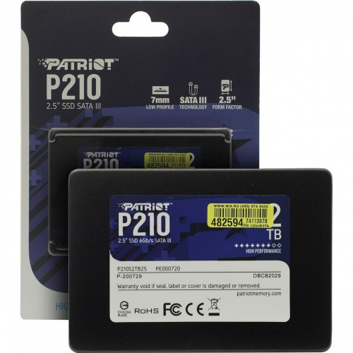 Внутренний SSD Patriot Memory 2 ТБ SATA (P210S2TB25) 3