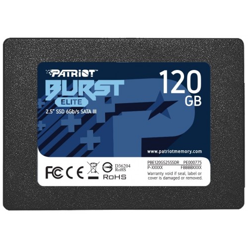 Внутренний SSD Patriot Memory Burst Elite 120 ГБ SATA (PBE120GS25SSDR) 