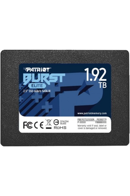 Внутренний SSD Patriot Memory Burst Elite 1.92 ТБ SATA (PBE192TS25SSDR) 