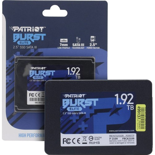 Внутренний SSD Patriot Memory Burst Elite 1.92 ТБ SATA (PBE192TS25SSDR) 9