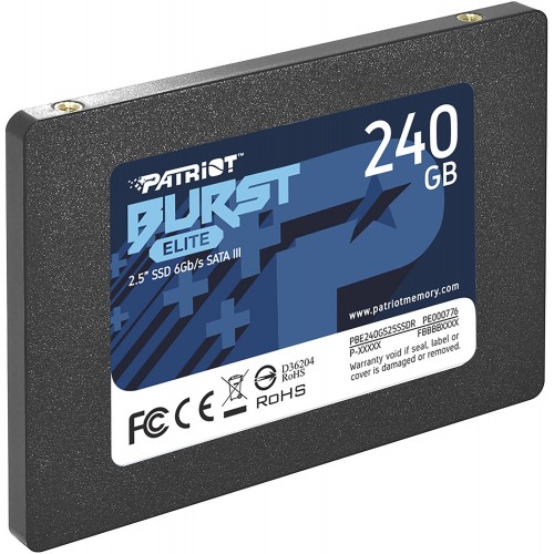 Внутренний SSD Patriot Memory Burst Elite 240 ГБ SATA (PBE240GS25SSDR) 1