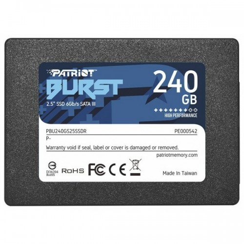 Внутренний SSD Patriot Memory Burst Elite 240 ГБ SATA (PBE240GS25SSDR) 3