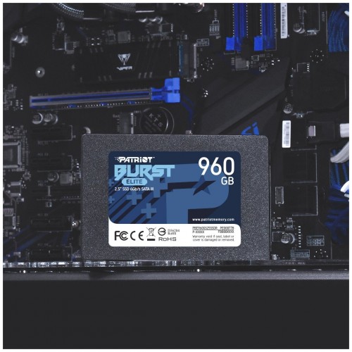 Внутренний SSD Patriot Memory Burst Elite 960 ГБ SATA (PBE960GS25SSDR) 1