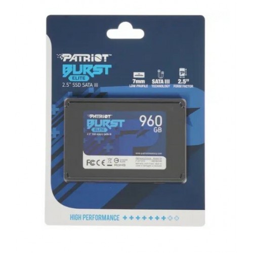 Внутренний SSD Patriot Memory Burst Elite 960 ГБ SATA (PBE960GS25SSDR) 2