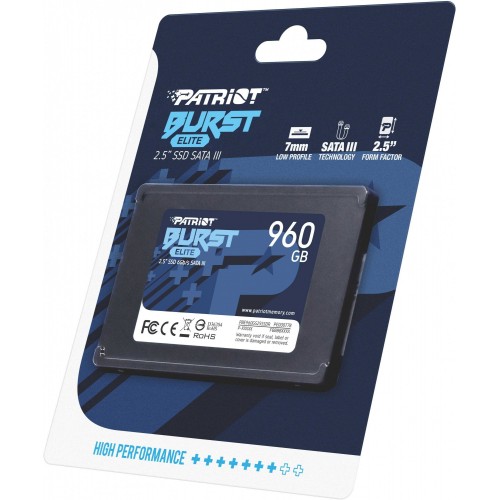 Внутренний SSD Patriot Memory Burst Elite 960 ГБ SATA (PBE960GS25SSDR) 6