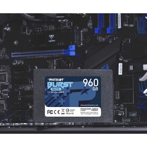 Внутренний SSD Patriot Memory Burst Elite 960 ГБ SATA (PBE960GS25SSDR) 7