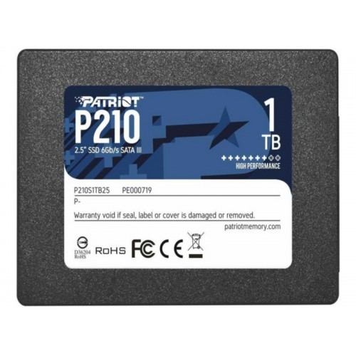Внутренний SSD Patriot Memory P210 1 ТБ SATA (P210S1TB25) 