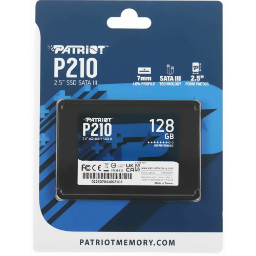 Внутренний SSD Patriot Memory P210 128 ГБ SATA (P210S128G25) 7